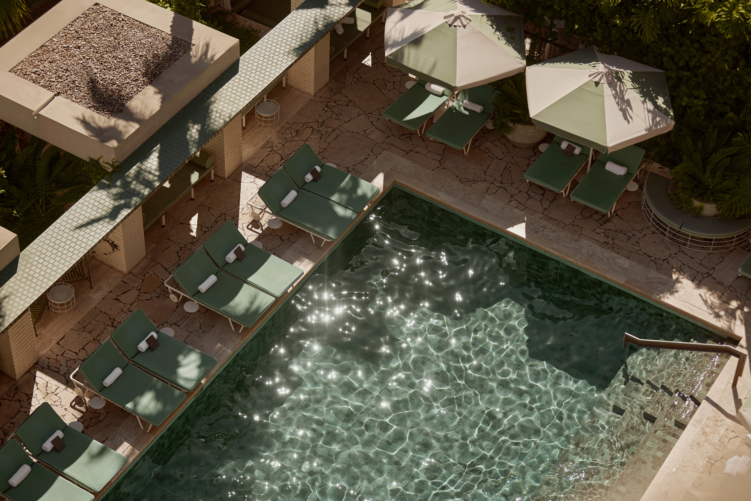 A Calile interior featuring the design language of the hotel.